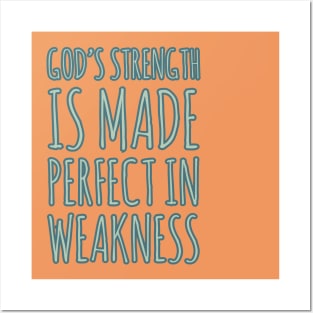 GOD'S Strength - Onesie Design - Onesies for Babies Posters and Art